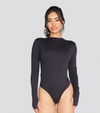 EXPOSED REVERSIBLE LONG SLEEVE BODYSUIT